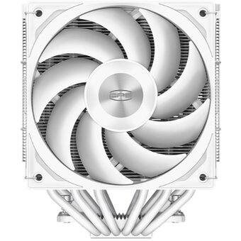  Кулер PcCooler RZ620 WH (260W, 4-pin PWM, 158mm, Al/Cu, 6x6mm, 2x120mm, 86.73CFM, 32dBA, 1800RPM) 