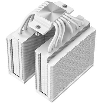  Кулер PcCooler RZ620 WH (260W, 4-pin PWM, 158mm, Al/Cu, 6x6mm, 2x120mm, 86.73CFM, 32dBA, 1800RPM) 