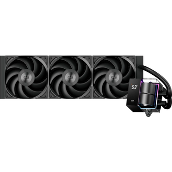  СВО PcCooler DS360 BK (310W, 360mm, LED temp., Black, ARGB Pump/ Fans 3x120mm, 86.73CFM, 28dBA, 2200RPM) 
