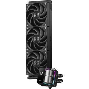  СВО PcCooler DS360 BK (310W, 360mm, LED temp., Black, ARGB Pump/ Fans 3x120mm, 86.73CFM, 28dBA, 2200RPM) 