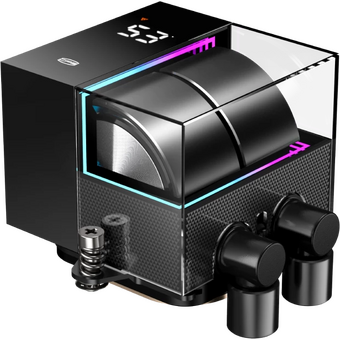  СВО PcCooler DS360 BK (310W, 360mm, LED temp., Black, ARGB Pump/ Fans 3x120mm, 86.73CFM, 28dBA, 2200RPM) 