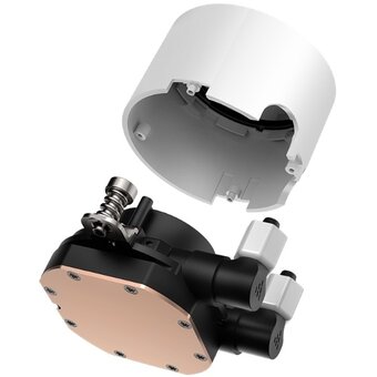  СВО PcCooler DA240 ARGB WH (270W, 240mm, White, Fans 2x120mm, 73.6CFM, -dBA, 1800RPM/ Pump height 55mm, 3000RPM) 