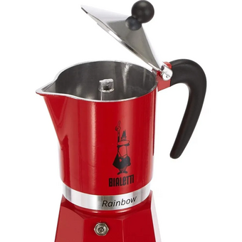  Гейзерная кофеварка Bialetti Rainbow Espresso Maker 4963 Red 