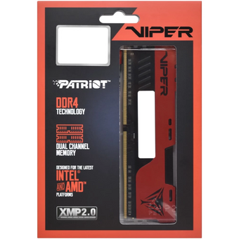  ОЗУ PATRIOT Viper Elite ll (PVE2464G400C0K) DDR 4 DIMM 64Gb (32Gb*2) PC32000, 4000Mhz, (retail) 