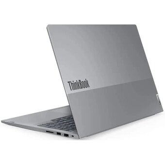  Ноутбук Lenovo Thinkbook 16 G7 IML (21MS000NGQ) 16", 2024, IPS, Intel Core Ultra 7 155H 1.4ГГц, 16 ядер, 8ГБ DDR5, 512ГБ SSD, Intel Arc, без ОС серый 