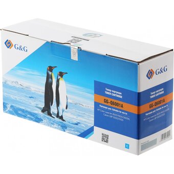  Картридж лазерный G&G GG-Q6001A голубой (2000стр) для HP CLJ 1600/2600/2605N, LBP 5000/5100 Canon 