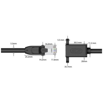  Удлинитель патч-корда Greenconnect Prof GCR-53719 прямой 5.0m, FTP медь, кат.6 