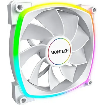  Вентилятор Montech RX140 Reverse ARGB (RX140 PWM White) 140х140x25 белый 4-pin Ret 