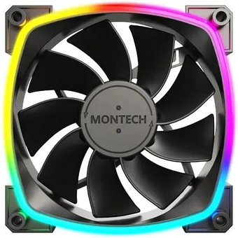  Вентилятор Montech RX120 Reverse ARGB (RX120 PWM Black) 120х120x25 черный 4-pinRet 