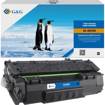  Картридж лазерный G&G GG-Q5949A черный (2500стр) для HP LJ 1160/1160Le/1320/1320n/1320t/1320tn/1320nw/3390/3392 Canon LBP-3300/3360 