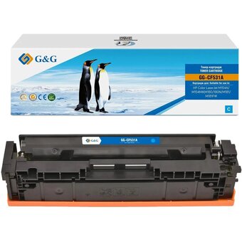  Картридж лазерный G&G GG-CF531A CF531A голубой (900стр) для HP CLJ M154A/M154NW M180/180N/M181/M181FW 