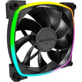  Вентилятор Montech RX120 Reverse ARGB (RX120 PWM Black) 120х120x25 черный 4-pinRet 