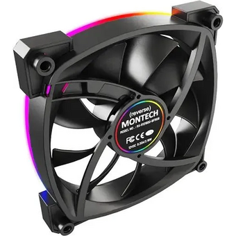  Вентилятор Montech RX120 Reverse ARGB (RX120 PWM Black) 120х120x25 черный 4-pinRet 