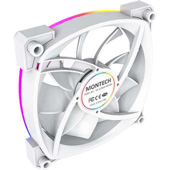  Вентилятор Montech AX120 ARGB (AX120 PWM White) 120х120x25 белый 4-pin Ret 