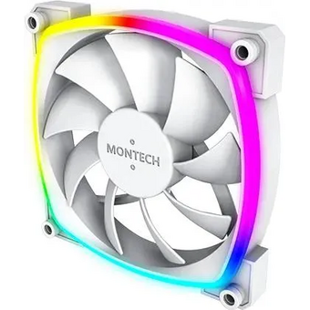  Вентилятор Montech AX120 ARGB (AX120 PWM White 3 in 1) 120х120x25 белый 4-pin (упак. 3шт) Ret 