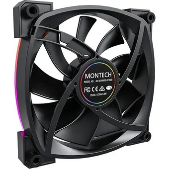  Вентилятор Montech AX140 ARGB (AX140 PWM Black) 140х140x25 черный 4-pin Ret 