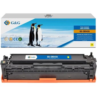  Картридж лазерный G&G GG-CB542A CB542A желтый (1400стр) для HP CLJ CP1215/CP1217/CP1510/CP1514/CP1515n/CP1518ni/CM1312 MFP/CM1312n MFP/CM1312nfi MFP 