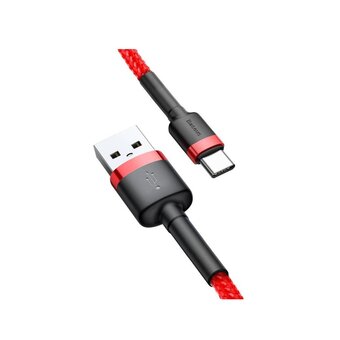  Кабель Baseus Cafule (CATKLF-C09) USB For Type-C 2A 2M Red+Red 