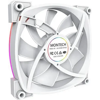  Вентилятор Montech AX140 ARGB (AX140 PWM White) 140х140x25 белый 4-pin Ret 