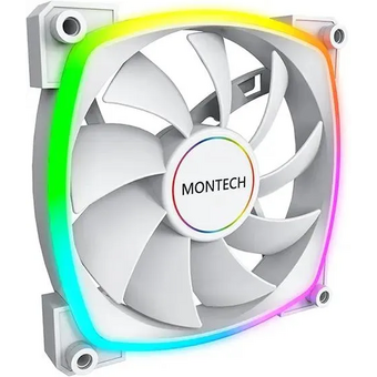  Вентилятор Montech AX140 ARGB (AX140 PWM White) 140х140x25 белый 4-pin Ret 