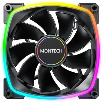  Вентилятор Montech RX140 Reverse ARGB (RX140 PWM Black) 140х140x25 черный 4-pin Ret 