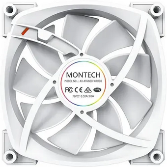  Вентилятор Montech AX140 ARGB (AX140 PWM White) 140х140x25 белый 4-pin Ret 