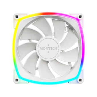  Вентилятор Montech RX120 Reverse ARGB (RX120 PWM White) 120х120x25 белый 4-pin Ret 