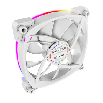  Вентилятор Montech RX120 Reverse ARGB (RX120 PWM White) 120х120x25 белый 4-pin Ret 