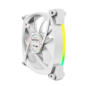  Вентилятор Montech RX120 Reverse ARGB (RX120 PWM White) 120х120x25 белый 4-pin Ret 