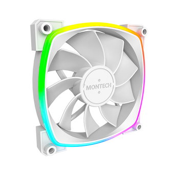  Вентилятор Montech RX120 Reverse ARGB (RX120 PWM White) 120х120x25 белый 4-pin Ret 