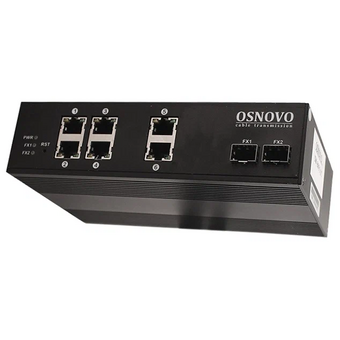  Коммутатор Osnovo SW-70802/I (L2) 10x1Гбит/с 2SFP неуправляемый 