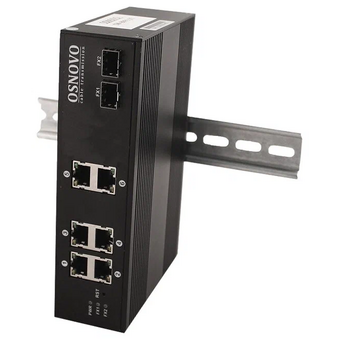 Коммутатор Osnovo SW-70802/I (L2) 10x1Гбит/с 2SFP неуправляемый 