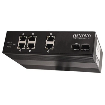  Коммутатор Osnovo SW-70802/I (L2) 10x1Гбит/с 2SFP неуправляемый 