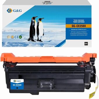  Картридж лазерный G&G GG-CE250X CE250X черный (10500стр) для HP CLJ CP3525n/CP3525dn/CP3525X/CP3520/CM3530fs MFP/CM3530 MFP 