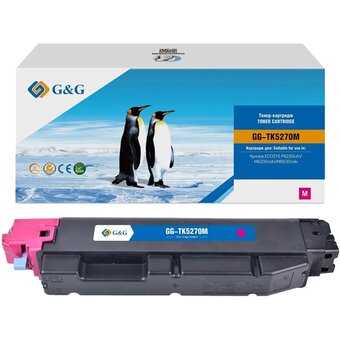  Картридж лазерный G&G GG-TK-5270M TK5270M пурпурный (6000стр) для Kyocera ECOSYS P6230cdn/M6230cidn/M6630cidn 