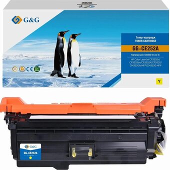  Картридж лазерный G&G GG-CE252A CE252A желтый (7000стр) для HP CLJ CP3525n/CP3525dn/CP3525X/CP3520/CM3530fs MFP/CM3530 MFP 