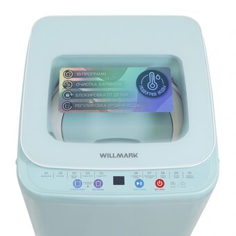 Стиральная машина WILLMARK WMA-451GH бирюзовый 