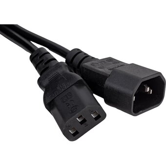  Кабель питания 5bites PC107-18A IEC-320-C13 IEC-320-C14 220V 3G*0.75mm 1.8m 