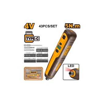  Аккумуляторная отвертка INGCO Super CSDLI04062 