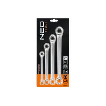  Набор ключей накидных Torx NEO Tools 09-980 4 ключа 