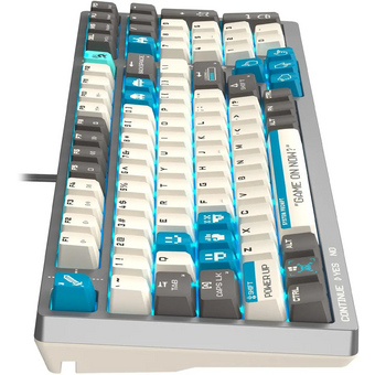  Клавиатура A4Tech Bloody S98 Pixels Blue темно-серый/бежевый USB for gamer LED 