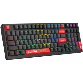  Клавиатура A4Tech Bloody WS98 черный/красный USB for gamer LED 