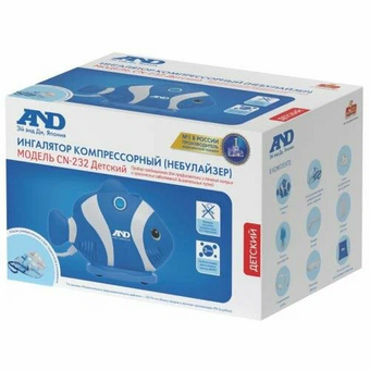Ингалятор компрессорный A&D CN-232kids (I02452) синий   Ингалятор компрессорный A&D CN-232kids (I02452) синий