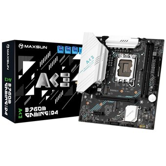  Материнская плата Maxsun MS-B760M Gaming Wifi Ace D4 (6940709660720) 
