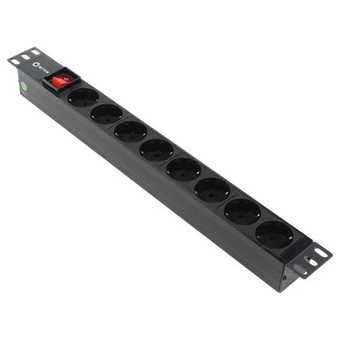  Блок розеток 5bites PDU819P-08 8S/PVC/Switch/1U/19" 