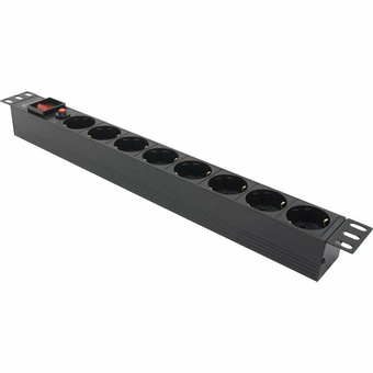 Блок розеток 5bites PDU819P-08 8S/PVC/Switch/1U/19" 