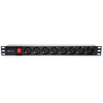  Блок розеток 5bites PDU819P-08 8S/PVC/Switch/1U/19" 