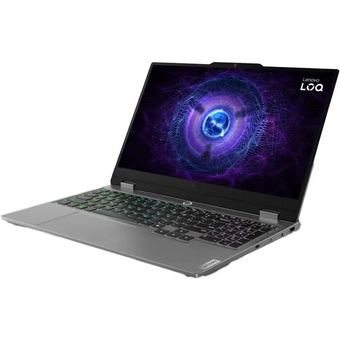  Ноутбук LENOVO LOQ 15IAX9 (83GS00EKRK) 15.6" 1920x1080/Intel Core i5 12450HX/RAM 24Гб/SSD 512Гб/RTX 4060 6Гб/EngRus/DOS серый 2.38 кг 