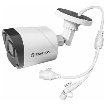  Камера видеонаблюдения IP Tantos TSi-Peco25F 3.6-3.6мм цв. корп.:белый/черный (00-00122950) 