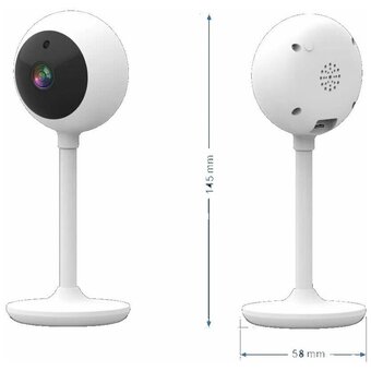  Камера видеонаблюдения IP Tantos iШар Плюс Wi-Fi 3.6-3.6мм цв. корп. белый/черный (00-00162715) 